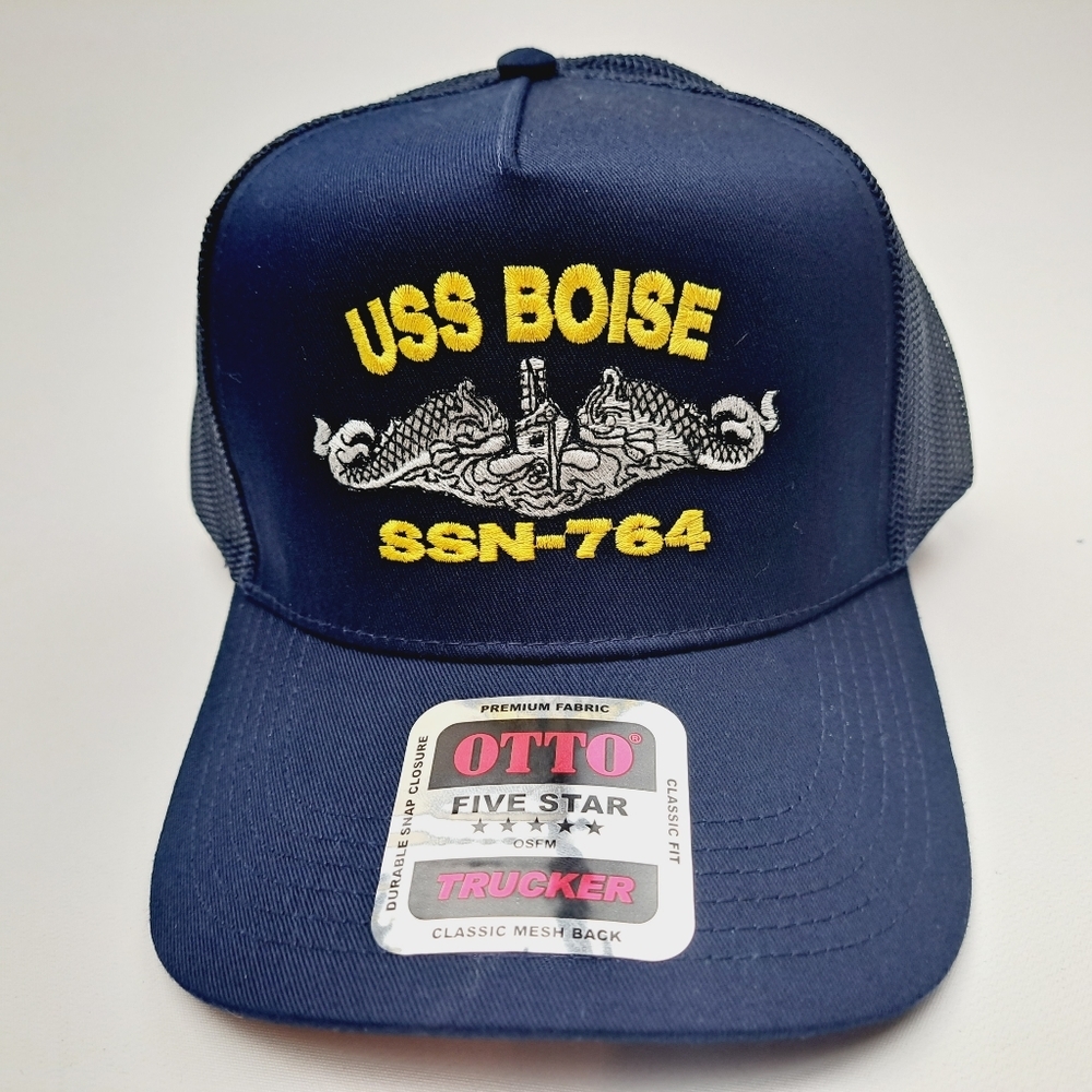 USS Boise SSN-764 Submarine Service Hat Cap Mesh Snapback Blue